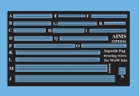 Aims AIMS32PE16 Sopwith Pup bracing wires (designed to be used with Wingnut Wings kits) 1/32