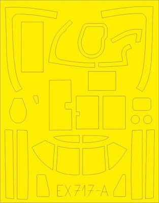 Eduard EX717 Mask 1/48 B-26C Invader TFace (ICM)