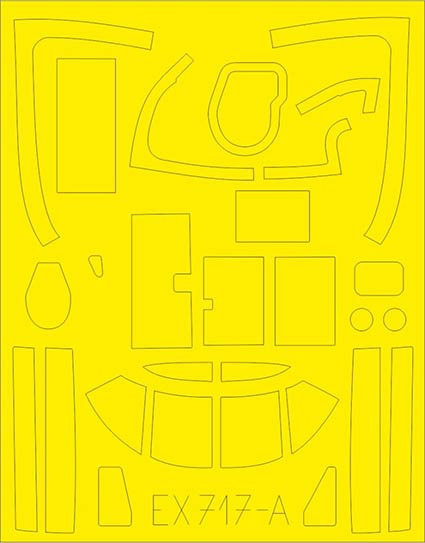 Eduard EX717 Mask 1/48 B-26C Invader TFace (ICM)