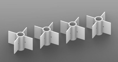 Aims AIMS48P061 British RP-3 WWII flights - for Eduard Tempest kits (set of 8) (designed to be used with Eduard kits) 3D-printed 1/48