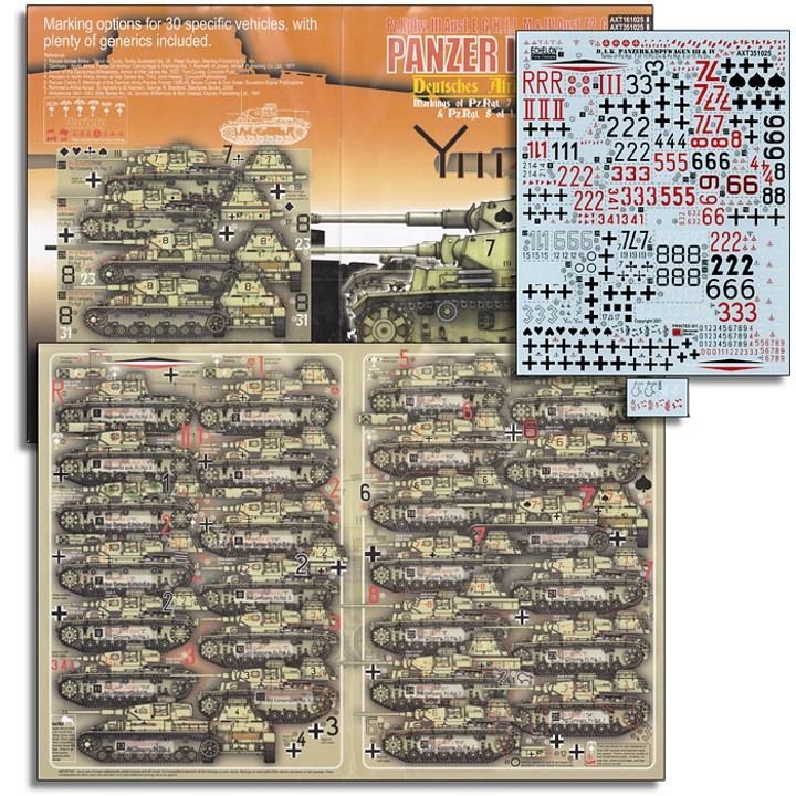 Echelon FD AXT351025 DAK Afrika Korps Pz.Kpfw.III & Pz.Kpfw.IV 1/35
