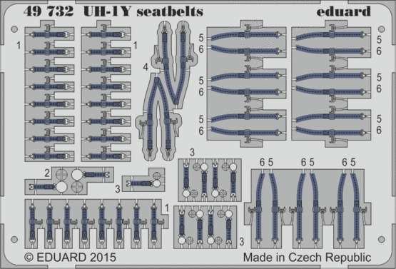 Eduard 49732 UH-1Y seatbelts 1/48