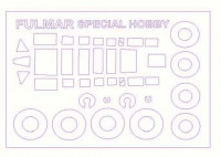 KV Models 72539 Fairey Fulmar Mk.I/N1854 (SPECIAL HOBBY #72143,#72196,#72240) + маски на диски и колеса SPECIAL HOBBY 1/72