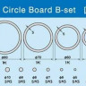 Master Tools 09938 Пластиковые круги и окружности разных диаметров (трафареты) SET B