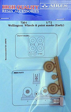 Aires 7364 Wellington (early) wheels&amp;paint masks (AIRF) 1/72
