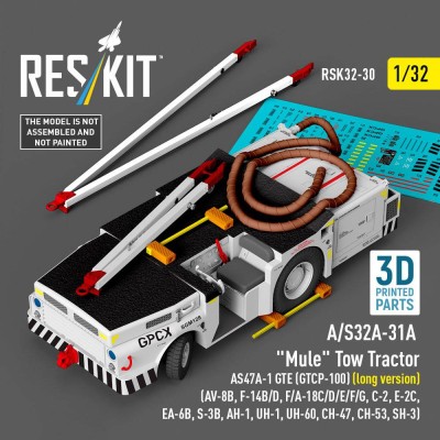Reskit R32030 A/S32A-31A Tow Tractor AS47A-1 GTE (long) 1/32