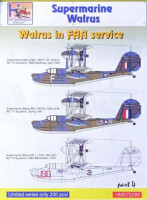 HM Decals HMD-72089 1/72 Decals Superm. Walrus Mk.I FAA Service Pt.4