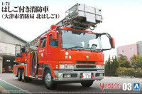 Aoshima 059708 Ladder with Fire Engine 1:72