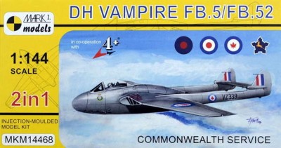 Mark 1 Models MKM-14468 DH Vampire FB.5 'Commonwealth' (2-in-1) 1/144