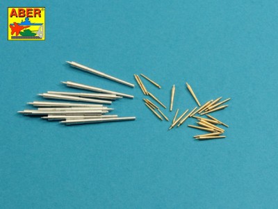 Aber 350L-74 Barrels set for German WWI Battleships: Konig Class; Grosser Kurfurst; Markgraf; Kronprinz 305mm x 10, 150mm x 14, 88mm x 10 (designed to be used with ICM kits) 1/350