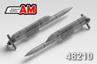 Advanced Modeling AMC 48210 Авиационная управляемая ракета Р-77-1 с пусковой АКУ-170   1/48