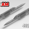 Advanced Modeling AMC 48210 Авиационная управляемая ракета Р-77-1 с пусковой АКУ-170   1/48