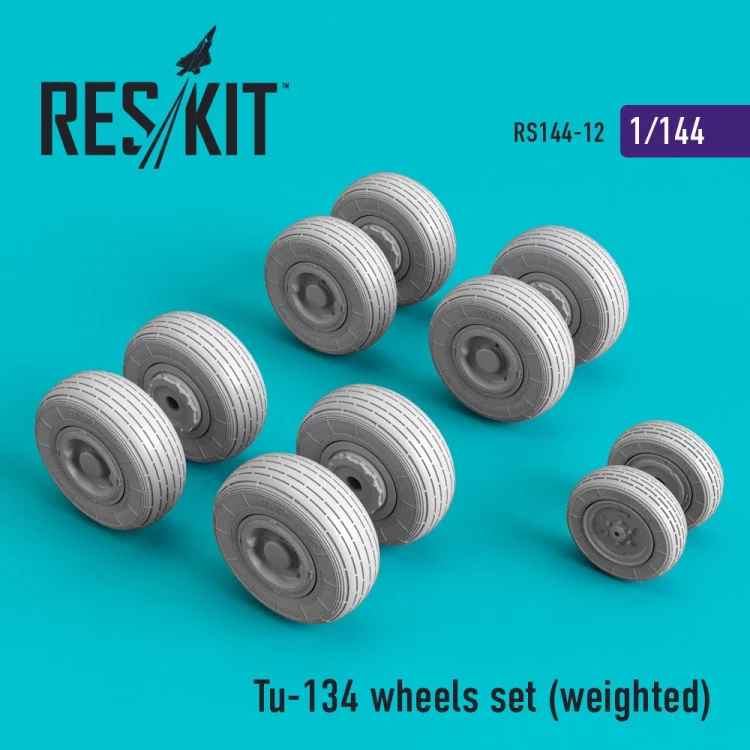 Reskit 14412 Tu-134 wheels set (weighted) 1/144