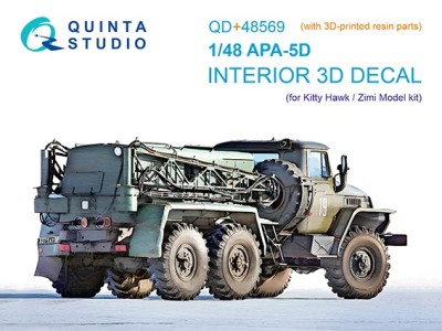 Quinta studio QD+48569 АПА-5Д (KittyHawk/Zimi model) 3D Декаль интерьера кабины 1/48
