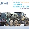 Quinta studio QD+48569 АПА-5Д (KittyHawk/Zimi model) 3D Декаль интерьера кабины 1/48