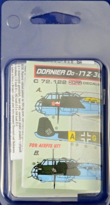 Kora Model C72122 Do-17Z-3&amp;Z-5 Croatian serv. Conv.set (AIRFIX) 1/72
