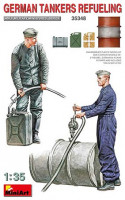 Miniart 35348 1/35 German Tankers Refuelling (2 fig.,drums,cans)