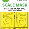 Art Scale 200-M72001 McDonnell F-15I Eagle IAF RA'AM wheels and canopy frame paint masks (inside & outside) 1/72
