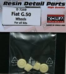 Kora Model D7259 Wheels for Fiat G.50 (all kits) 1/72