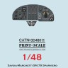 Print Scale 3D48011 Instrument panel Savoia-Marchetti SM. 79 1/48