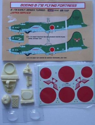 Kora Model CSD7227 Boeing B-17E Detail set&amp;decal (Japan) 1/72