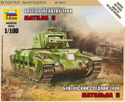 Звезда 6171 Британский танк Матильда Мк-2 1/100