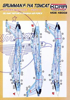 Kora Model MDE48002 F-14A Tomcat Iranian Service Part II. декали 1/48