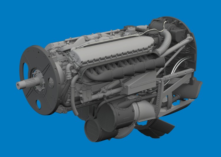 Eduard 6481069 BRASSIN P-40E engine PRINT (EDU) 1/48