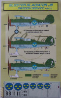 Kora Model DEC72178 Gl.Gladiator J8 (Swedish) Part I. декали декали 1/72