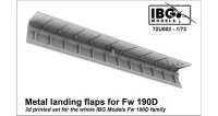 IBG Models U7202 Metal Flaps for Fw 190D 3D Printed Upgr.set 1/72