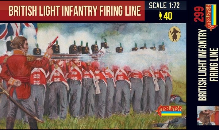Strelets STR29972 British Light Infantry Shooting Line Napoleonic 1/72