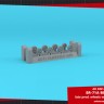 Armory ARAW14327 Lockheed SR-71A Blackbird late type wheels with weighted tires 1/144