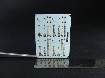 Metallic Details P48031 Luftwaffe seat belts late WWII (3D-Printed) 1/48