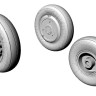 Armory ARAW72010 Sukhoi Su-17M3/Su-22M4 Fitter wheel set 1/72