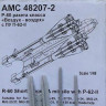 Advanced Modeling AMC 48207-2 R-60 Short range missile w/ P-62-II launcher 1/48