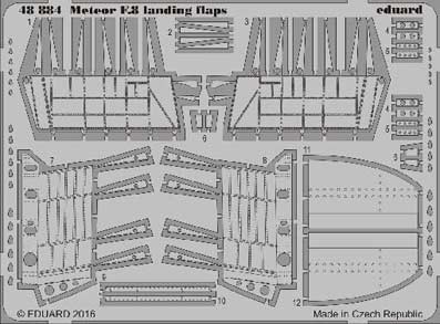 Eduard 48884 Meteor F.8 landing flaps 1/48