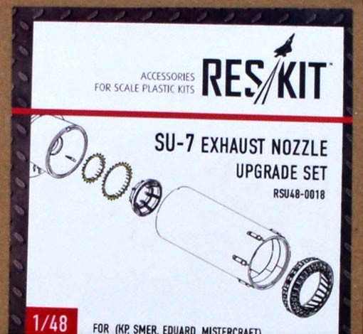 Reskit RSU48-0018 Su-7 exhaust nozzles (KP/SMER/EDU) 1/48