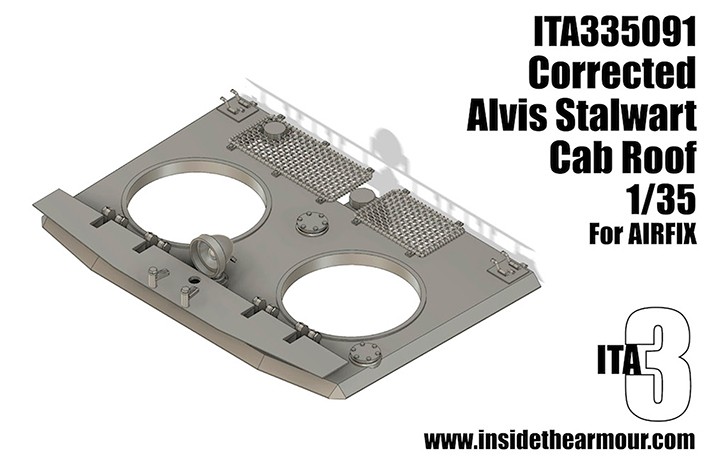Inside the Armour ITA335091 Alvis FV622 STALWART cab roof correction 1/35