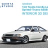 Quinta studio QD24023 Toyota Corolla Levin AE85/86 (Aoshima) 1/24