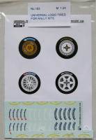 REJI MODEL DECRJM163 1/24 Universal Logo Tires (for Rally kits)