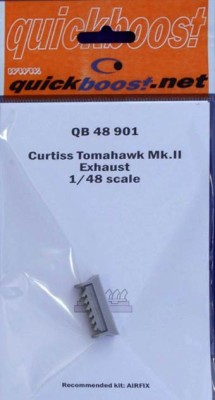 QuickBoost QB48901 Curtiss Tomahawk Mk.II exhaust (AIRF) 1/48