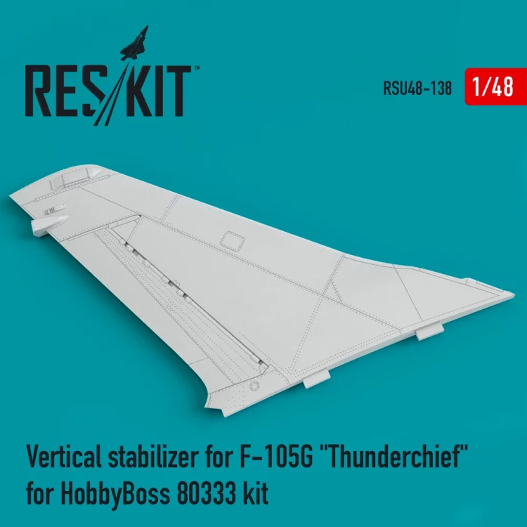 Reskit RSU48-138 Vertical stabilizer for F-105G 'Thunderchief' 1/48