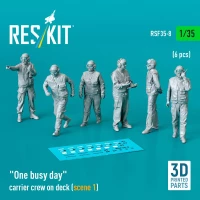 Reskit F35008 One busy day carrier crew on deck (scene 1) 1/35