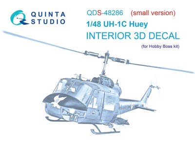 Quinta Studio QDS-48286 UH-1C (HobbyBoss)(Малая версия) 1/48