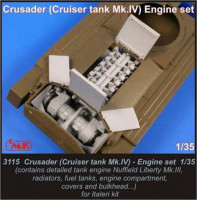 CMK 3115 Crusader(Cruiser tank Mk.IV) engine set for ITA 1/35