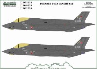 Model Maker Decals D72224 Denmark Lockheed-Martin F-35A Lightning II - generic stenciling set 1/72