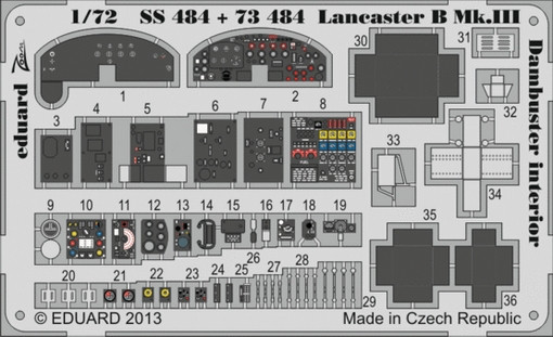 Eduard SS484 Lancaster B Mk.III Dambuster interior
