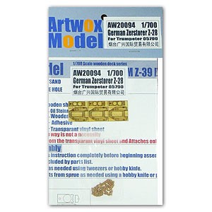 Artwox Model AW20094 German Zerstorer Z-28 for Trumpeter 05790 1:700