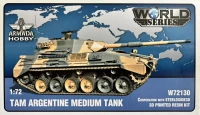 Armada Hobby W72130 TAM Argentine Medium Tank (3D resin kit) 1/72
