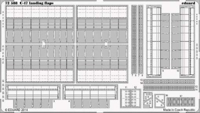 Eduard 72588 C-47 landing flaps